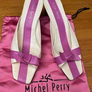 Beautiful Michel Perry shoes , Size 10 ( 40) perfect for Summer